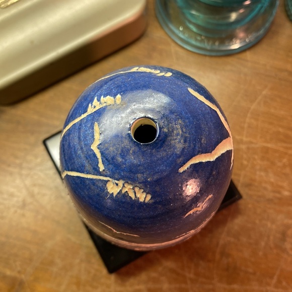 Sonny Fletcher Pottery Seed Pot Signed Native American Southwestern Style - Picture 5 of 6